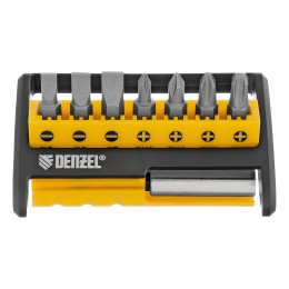 Denzel Набор бит с магнитным держателем, S2, 8 шт 133577