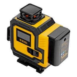 Denzel Лазерный уровень мультипризменный DLV-360-4C, 30 м, зеленый луч, Li-Ion 2,4 Aч, кейс 35081