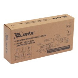 Matrix Пила сабельная аккумуляторная RС-65, Li-Ion, 12 В 28811