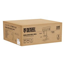 Denzel Станок сверлильный радиальный DDM-550R, 550 Вт, 16 мм, 12 ск., настольный 95323