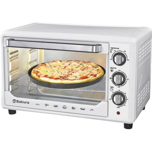 Духовка электрическая Sakura SA-7001WP 1600Вт 35л таймер +форма д/выпеч