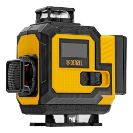 Denzel Лазерный уровень мультипризменный DLV-360-4C, 30 м, зеленый луч, Li-Ion 2,4 Aч, кейс 35081