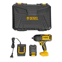 Denzel Гайковерт ударный аккумуляторный бесщет. CIWH-BL-20-1000, Li-Ion, 20 В 26528