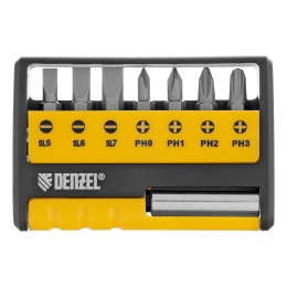Denzel Набор бит с магнитным держателем, S2, 8 шт 133577