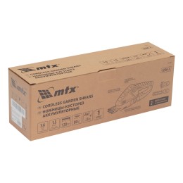 Matrix Ножницы-кусторез аккумуляторные GSM-3, Li-Ion, 3,6 В 59480