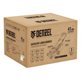 Denzel Газонокосилка бензиновая GLD-410SP-K, 150 см3, 41 см, привод, 40 л 58813