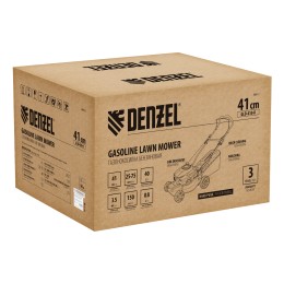 Denzel Газонокосилка бензиновая GLD-410-K, 150 см3, 41 см, 40 л 58812