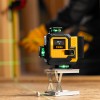 Лазерный уровень мультипризменный DLV-360-4C, 30 м, зеленый луч, Li-Ion 2,4 Aч, кейс Denzel 35081