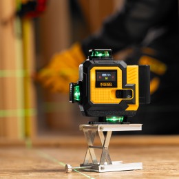 Denzel Лазерный уровень мультипризменный DLV-360-4C, 30 м, зеленый луч, Li-Ion 2,4 Aч, кейс 35081