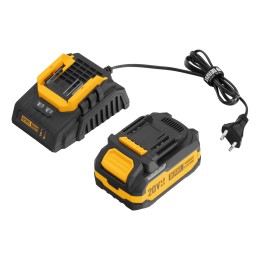 Denzel Машина шлифовальная угловая аккумуляторная бесщет. AGH-BL-20-125, Li-Ion, 20 В 27010