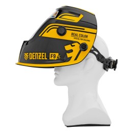 Denzel Щиток защитный лицевой (маска сварщика) F9, см. окно 100x60, Real Color, DIN 4-8/9-13 89718