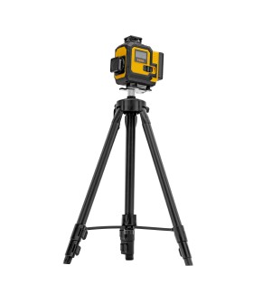 Denzel Лазерный уровень мультипризменный DLV 360-4T, 30 м, зеленый луч, Li-Ion 2,4 Aч, штатив 350815