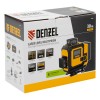 Лазерный уровень мультипризменный DLV-360-4C, 30 м, зеленый луч, Li-Ion 2,4 Aч, кейс Denzel 35081