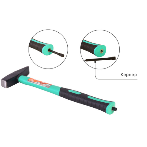 Молоток со встроенным кернером, 400г, фибергласс, серия Кулибин, Sturm! 1010-07-FR0400