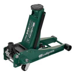 Сибртех Домкрат гидравлический подкатной, 3 т, 85-490 мм, быстрый подъем, низкий подхват, проф. 50850