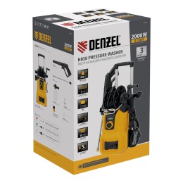 Denzel Моечная машина высокого давления R-180iD, 2000 Вт, 180 бар, 420 л/ч, асинх. двиг., бараб. 58266 