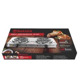 Sakura Электроплита ПЭ-03Н нерж 2000 Вт