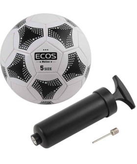 Mallony Мяч футбольный ECOS MOTION и насос FB139P 998191-SK