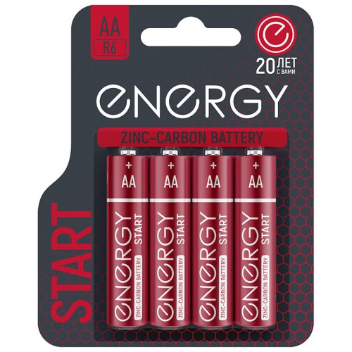 Батарейка солевая Energy Start R6/4B (AА) 107040-SK пальчиковая