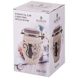 Lefard Банка Agness Парижские Коты 11,5*20 См 1100 Мл 358-1725