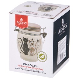 Lefard Банка Agness Парижские Коты 11,5*15 См 750 Мл 358-1726