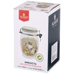 Lefard Емкость Для Сыпучих Продуктов "дерево Мудрости" 11,5*11,5 См. Высота=20 См. / 1100 Мл. 358-1855