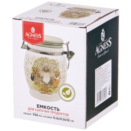 Lefard Емкость Для Сыпучих Продуктов "дерево Мудрости" 11,5*11,5 См. Высота=15 См. / 700 Мл. 358-1856