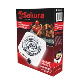 Sakura Электроплита ПЭ-02В черн 1000 Вт