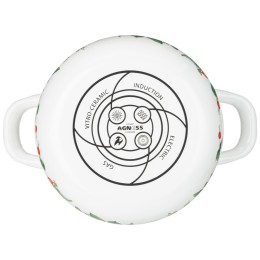 Lefard Кастрюля "шиповник" 1.5 Л Agness Эмалированная С Эмал.крышкой 16*10 См. 934-570