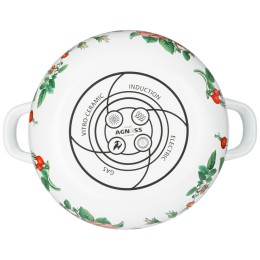 Lefard Кастрюля "шиповник" 3.6 Л Agness Эмалированная С Эмал.крышкой 22*13 См. 934-573