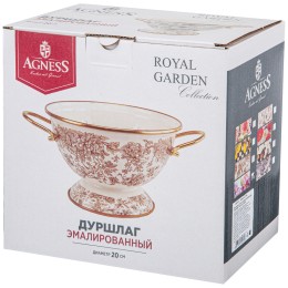 Lefard Дуршлаг Agness Эмалированный, Серия Irises, 20см H=14см D=20см. 950-575