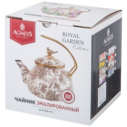 Lefard Чайник Эмалированный Agness, Серия Irises, 2,2л 950-576