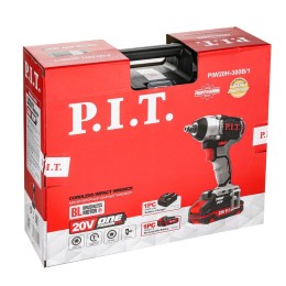 P.I.T. Гайковерт ударный бесщеточный аккумуляторный PIW20H-300B/1
