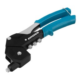 Gross Заклепочник ручной, 290 мм, поворотный, 0-360, заклепки 2,4-3,2-4,0-4,8 мм 40418