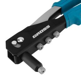 Gross Заклепочник ручной, 260 мм, заклепки 2,4-3,2-4,0-4,8 мм 40415