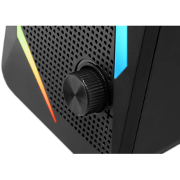 REDRAGON Акустическая система Waltz black USB + 3.5 jack, RGB, 6 Вт. (78144)