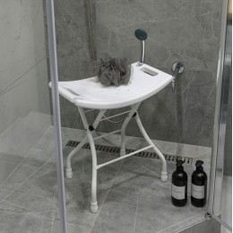 НИКА Стул складной в ванну ССВ1/Б белый