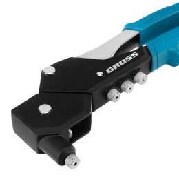 Gross Заклепочник ручной, 290 мм, поворотный, 0-360, заклепки 2,4-3,2-4,0-4,8 мм 40418