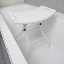 НИКА Стул складной в ванну ССВ1/Б белый