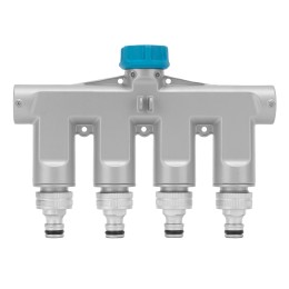 Palisad Разветвитель четырёхканальный, с внутренней резьбой 3/4", алюминий 65833