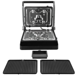 ENDEVER Электрический пресс-гриль Grillmaster-245 серебристый/черный