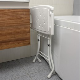 НИКА Стул складной в ванну ССВ1/Б белый
