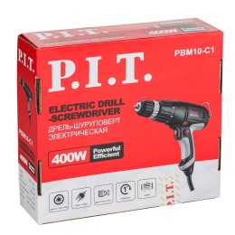 P.I.T. Дрель шуруповерт электрическая PBM10-C1