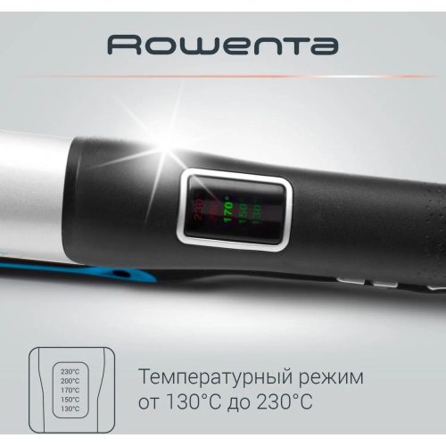 Выпрямитель для волос Rowenta SF6220D0 черный/серебристый