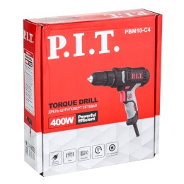 P.I.T. Дрель-шуруповерт электрич. PBM10-C4