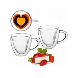 Kamille Набор стеклянных чашек 2 шт. 250 мл. KM 9006