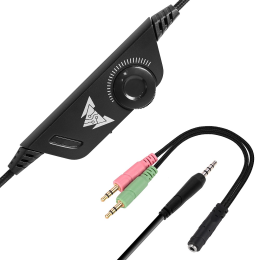 CROWN Наушники с микрофоном CMGH-2001 Black&blue