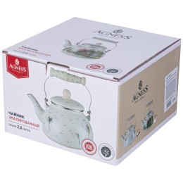 Lefard Чайник agness эмалированный, 2,6 л. 943-053