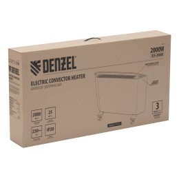 Denzel Конвектор электрический XCE-2000 B, 230 В, 2000 Вт 98129