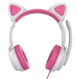 QUMO Гарнитура Game Cat White&pink (GHS 0035)